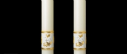 ORNAMENTED COMPLIMENTING ALTAR CANDLES